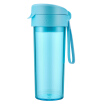 Joy Collection Fuguang tritan material bpa-free handy tea cup silicone strap 304 filter plastic colorful cold water cup 580ml sky blue wfs1028-580