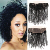 Indian Virgin Curly Frontal Ear To Ear 13x4 Indian Curly Virgin Hair Lace Frontal Closure With Baby Hair Human Hair Lace Front