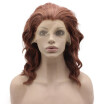 Iwona Synthetic Hair Lace Front Shoulder Wavy Reddish Blonde Wig