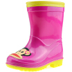 Jingdong supermarket PaulFrank mouth monkey rain boots in the tube waterproof plastic shoes sets of shoes children men&women baby fashion boots PF1003 rose red 29 yards