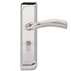 Modern hardware interior door lock bedroom door lock stainless steel double tongue lock handle lock right open type