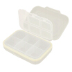 NetEase carefully selected portable multi-function classification storage box food grade PP material pill box jewelry sorting box white