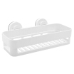 Netease carefully selected square hollow suction cup racks seamless adsorption drain bathroom storage rack design 3 kg load-bearing kitchen bathroom finishing frame white