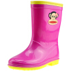 PaulFrank mouth monkey children rain boots men&women baby boots fashion water shoes PF1003 rose red 30 yards