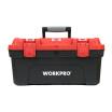 WORKPRO W02020103M reinforced home plastic toolbox large multi-function storage service kit 20 inches