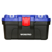 WORKPRO W083015N reinforced household plastic toolbox trumpet multi-function storage maintenance tool box 16 inches