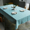 Yuan Yuan blue table cloth modern minimalist Nordic style square tea table cloth fresh rectangle 130180cm