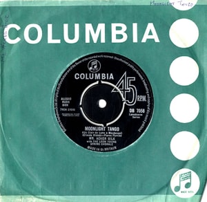 Acker Bilk Moonlight Tango 1963 UK 7 vinyl DB7058