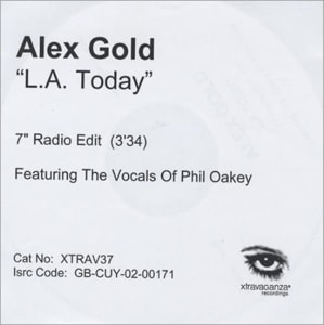 Alex Gold L.A. Today - 1 track 2003 UK CD-R acetate CD-R ACETATE