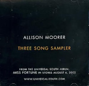 Allison Moorer Three Song Sampler 2002 USA CD single UNSR-02344-2