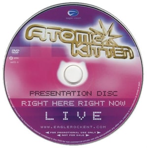 Atomic Kitten Right Here Right Now Live 2003 USA DVD AKPD-5