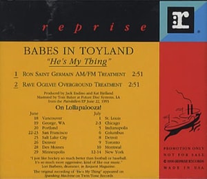 Babes In Toyland He's My Thing 1993 USA CD single PROCD6272