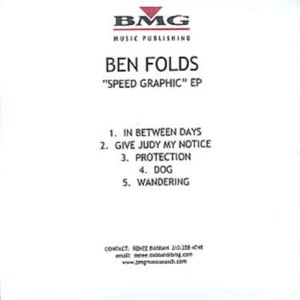 Ben Folds Speed Graphic EP 2003 USA CD-R acetate CDR ACETATE