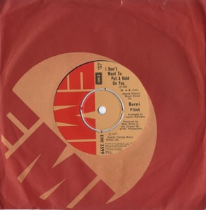 Berni Flint I Don't Want To Put A Hold On You 1977 UK 7 vinyl EMI2599