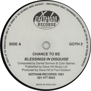 Blessings In Disguise Chance To Be 1991 UK 7 vinyl GOTH2