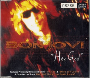 Bon Jovi Hey God 1996 UK 2-CD single set JOVCD/X21