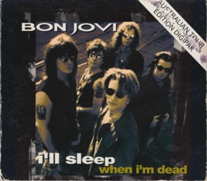 Bon Jovi I'll Sleep When I'm Dead - EX 1993 Australian CD single 8625502