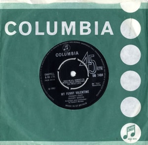 Buddy Greco My Funny Valentine 1965 UK 7 vinyl DB7484