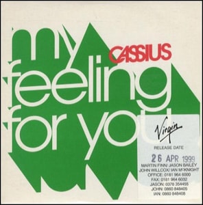 Cassius My Feeling For You 1999 European CD single 03098