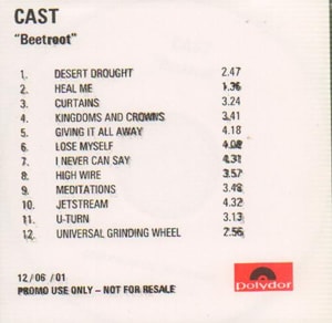 Cast Beetroot 2001 UK CD-R acetate CD-R