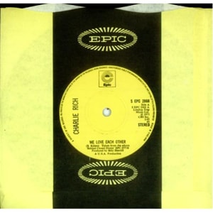 Charlie Rich We Love Each Other 1973 UK 7 vinyl SEPC2868