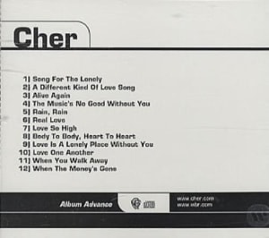 Cher Living Proof 2001 USA CD album 2-47619-A
