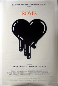 Danger Mouse Rome - Featuring Jack White & Norah Jones 2011 UK poster 20 X 30