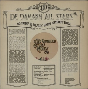 De Danann The Star Spangled Molly 1981 Irish vinyl LP BLB5006