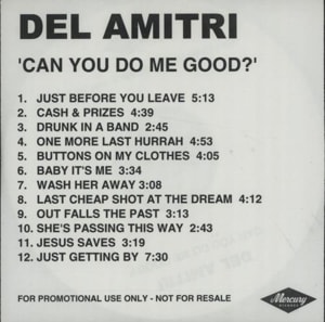 Del Amitri Can You Do Me Good 2002 UK CD-R acetate CD-R ACETATE
