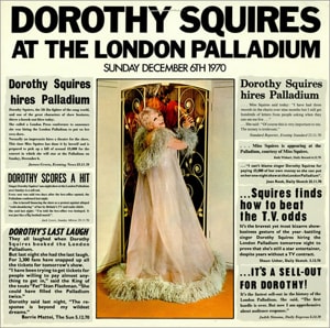 Dorothy Squires At The London Palladium 1971 UK 2-LP vinyl set PTLS1043/4