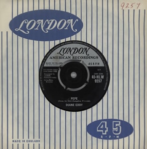 Duane Eddy Pepe 1960 UK 7 vinyl 45-HLW9257