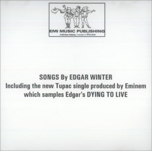 Edgar Winter Songs By Edgar Winter 2003 USA CD-R acetate CDR ACETATE