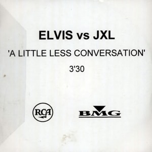 Elvis Presley A Little Less Conversation 2002 UK CD-R acetate CDR ACETATE