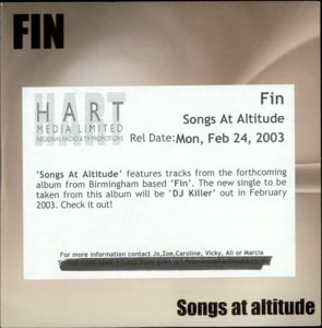 Fin Songs At Altitude 2002 UK CD single HGCD2767