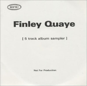 Finley Quaye 5 track album sampler 2000 UK CD-R acetate CD ACETATE