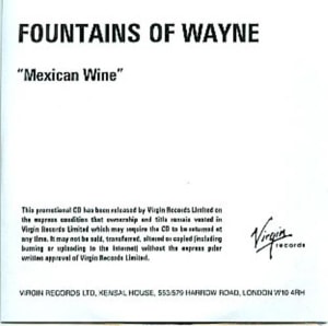 Fountains Of Wayne Mexican Wine 2004 UK CD-R acetate CD-R ACETATE