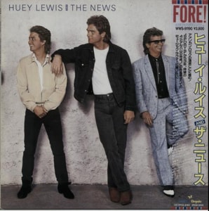 Huey Lewis & The News Fore! 1986 Japanese vinyl LP WWS-91190