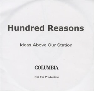 Hundred Reasons Ideas Above Our Station 2002 UK CD-R acetate CDR ACETATE