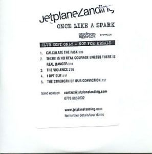 Jetplane Landing Once Like A Spark - Club Sampler 2004 UK CD-R acetate STAPRCL01