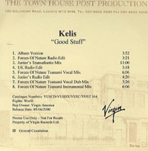 Kelis Good Stuff 2000 UK CD-R acetate CD ACETATE