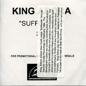 King Adora Suffocate 2001 UK CD-R acetate CD-R ACETATE