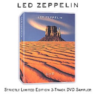 Led Zeppelin Strictly Limited Edition 3-Track DVD Sampler 2003 UK DVD Single PR03945