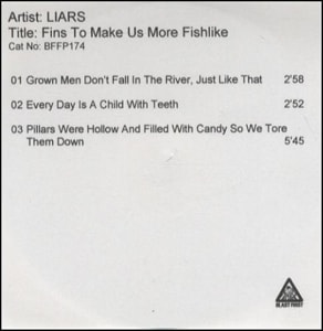 Liars Fins To Make Us More Fishlike UK CD-R acetate CD-R ACETATE