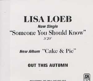 Lisa Loeb Someone You Should Know 2001 Japanese CD single CD-R ACETATE