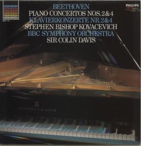 Ludwig Van Beethoven Piano Concertos No. 2 & 4 1982 Dutch vinyl LP 6527175