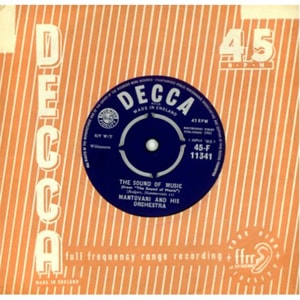 Mantovani The Sound Of Music 1961 UK 7 vinyl 45-F11341