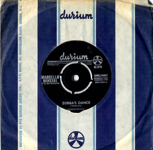 Marcello Minerbi Zorba's Dance - 4pr 1965 UK 7 vinyl DRS.54001