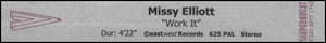 Missy Misdemeanor Elliott Work It UK video PROMO VIDEO