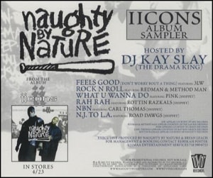 Naughty By Nature Iicons Album Sampler 2002 USA CD single TVT2346-2P