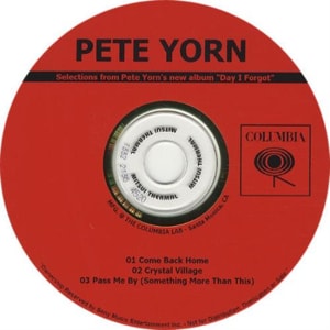 Pete Yorn Day I Forgot Sampler USA CD-R acetate CD-R ACETATE